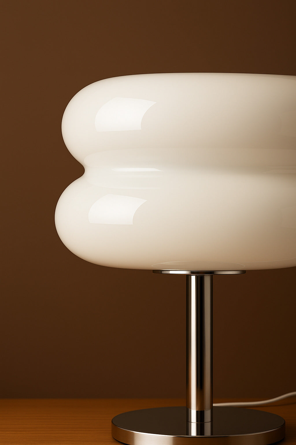 Lampe de chevet LED en Verre Macaron – Éclairage d’Ambiance Design