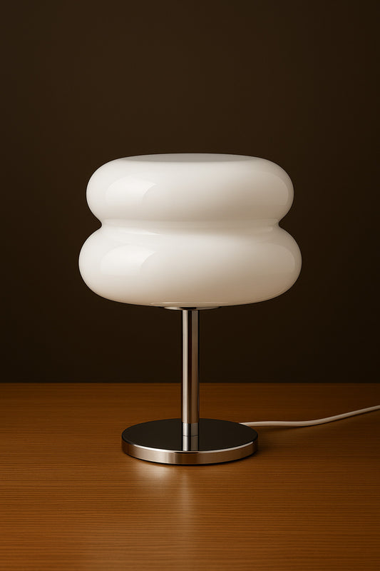 Lampe de Chevet LED en Verre Macaron – Éclairage d’Ambiance Design